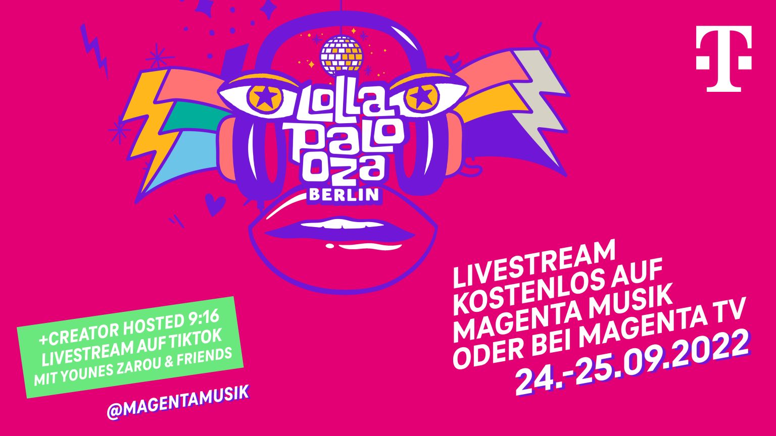 Telekom bringt das Lollapalooza Berlin auf allen Kanälen zu den Fans